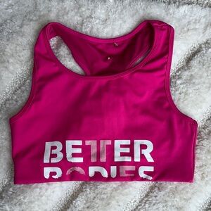 Better Bodies Fuchsia Sports Bra size Large
